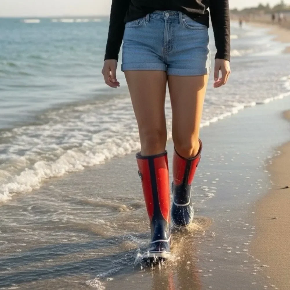 Sorel Sorellington rubber rain boots sz 7 waterproof puddle jumpers NL 1523 698 - Picture 15 of 15